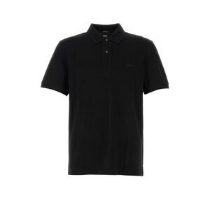 Boss Men Black Piquet Polo Shirt